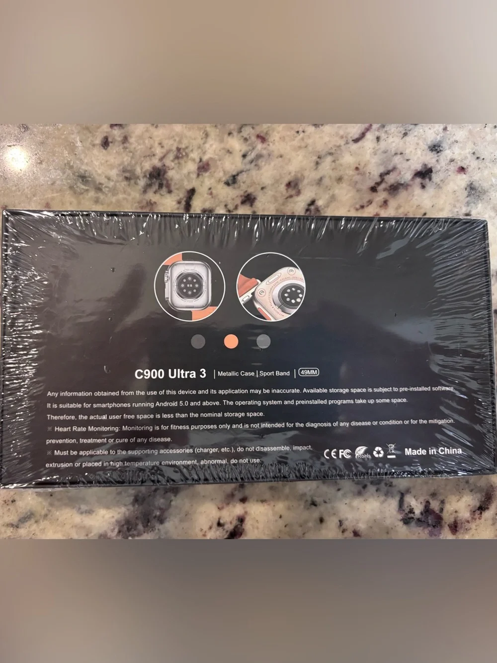 C900 Ultra 3 Smartwatch- Compatible with Andriod and IOS